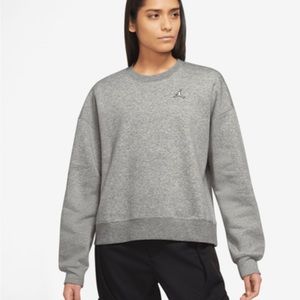 Jordan Brooklyn  Crew Neck Sweat Shirt Grey sz Large BNWT